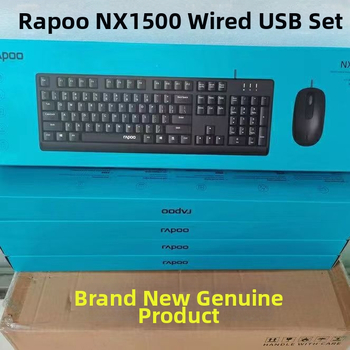 Rapoo NX1500 laidinis USB klaviatūros ir pelės rinkinys, 1000 dpi, 1,5 m kabelis, biurui ir namų naudojimui