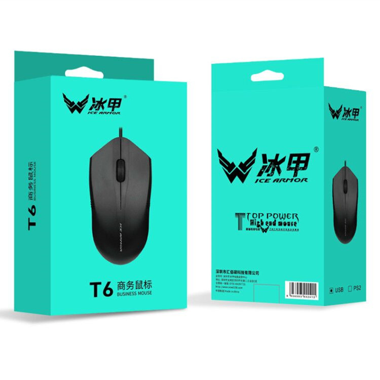 T6 mouse optic USB cablat, 2 butoane, pentru desktop