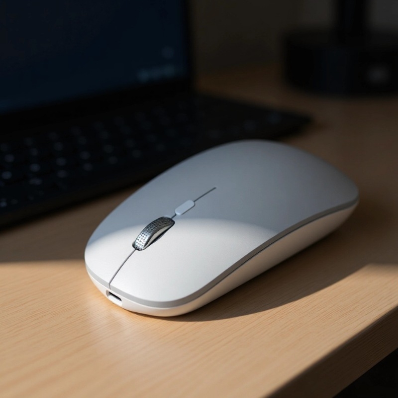 Tölthető USB Type-C vezeték nélküli egér, kettős móddal, csendes működés, 2.4GHz+Bluetooth, 4 gomb, 1600 DPI