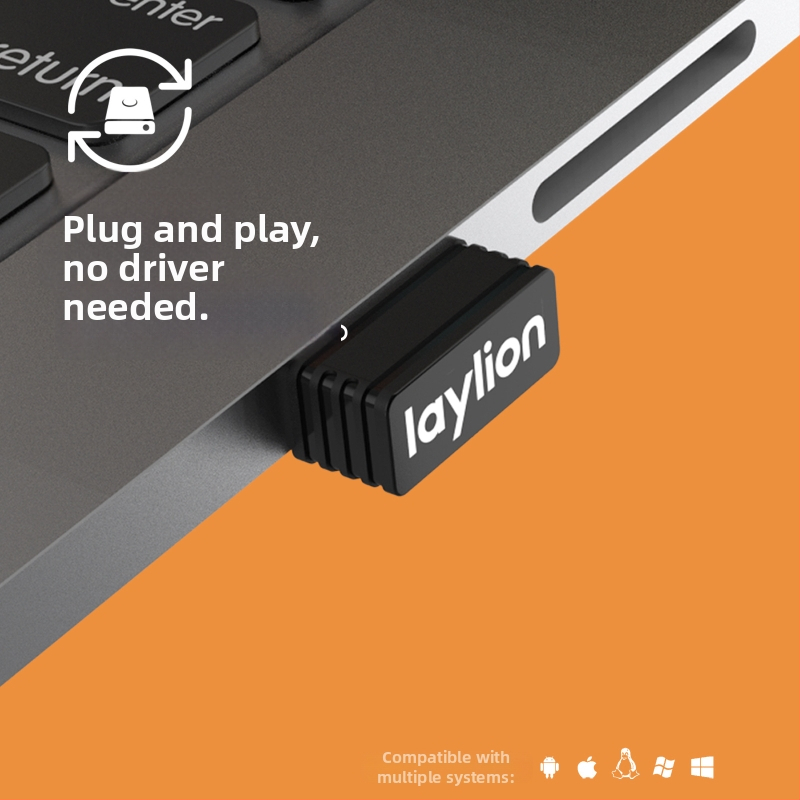 Laylion MJ523S USB 2.0 virtuálny myšový jigglér, Plug and Play, kompatibilný s Windows, macOS a Android