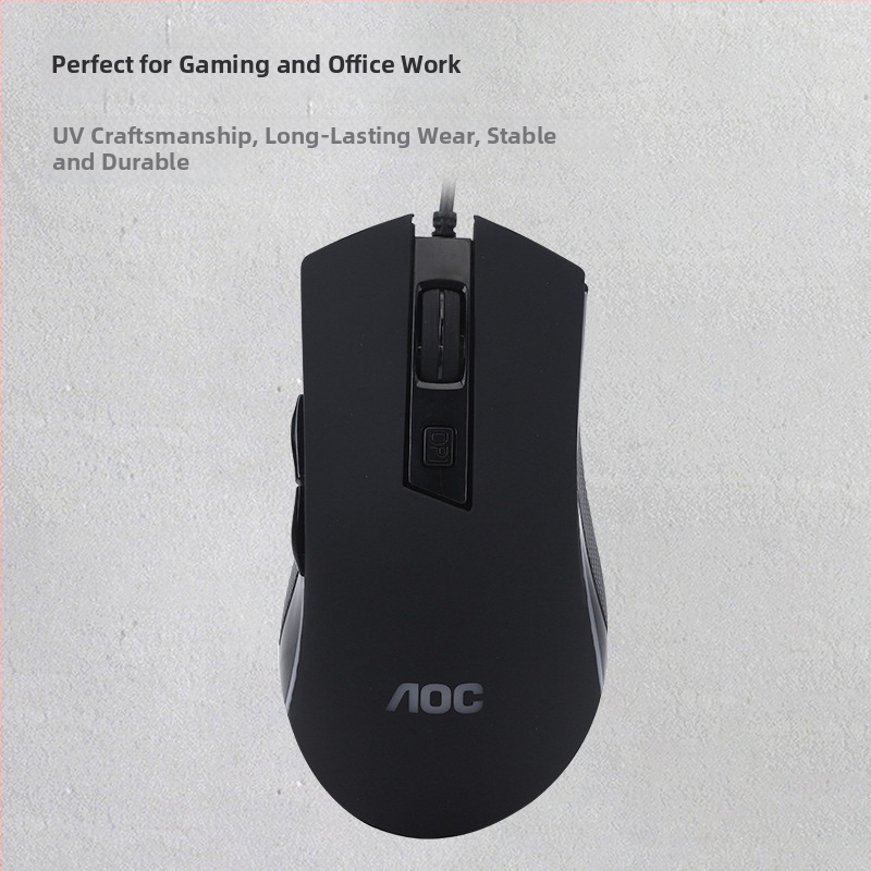 AOC GM120 laidinis žaidimų pelė USB, 1600 DPI, 1,5 m kabelis
