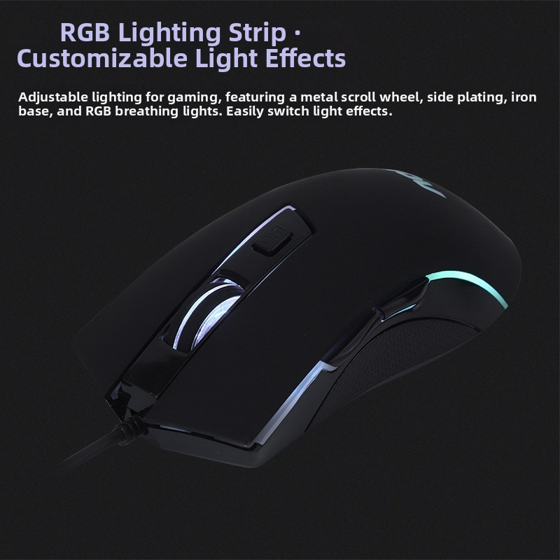 AOC GM120 laidinis žaidimų pelė USB, 1600 DPI, 1,5 m kabelis