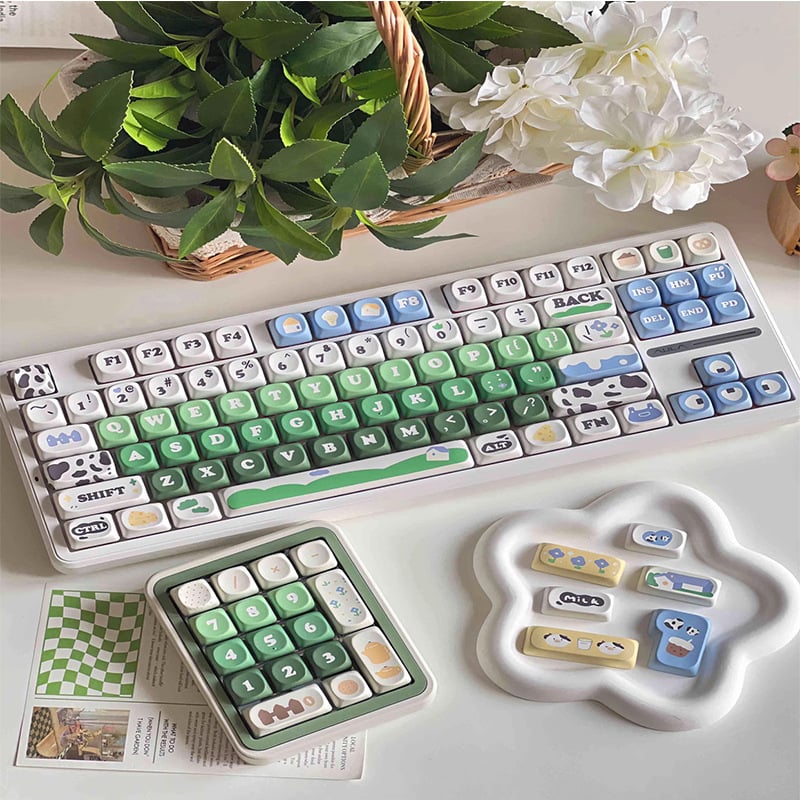 Καλύμματα πλήκτρων για μηχανικό πληκτρολόγιο – σχέδιο MOA cow ranch, πλαστικά καλύμματα πλήκτρων, κυκλοφόρησε 2024.3