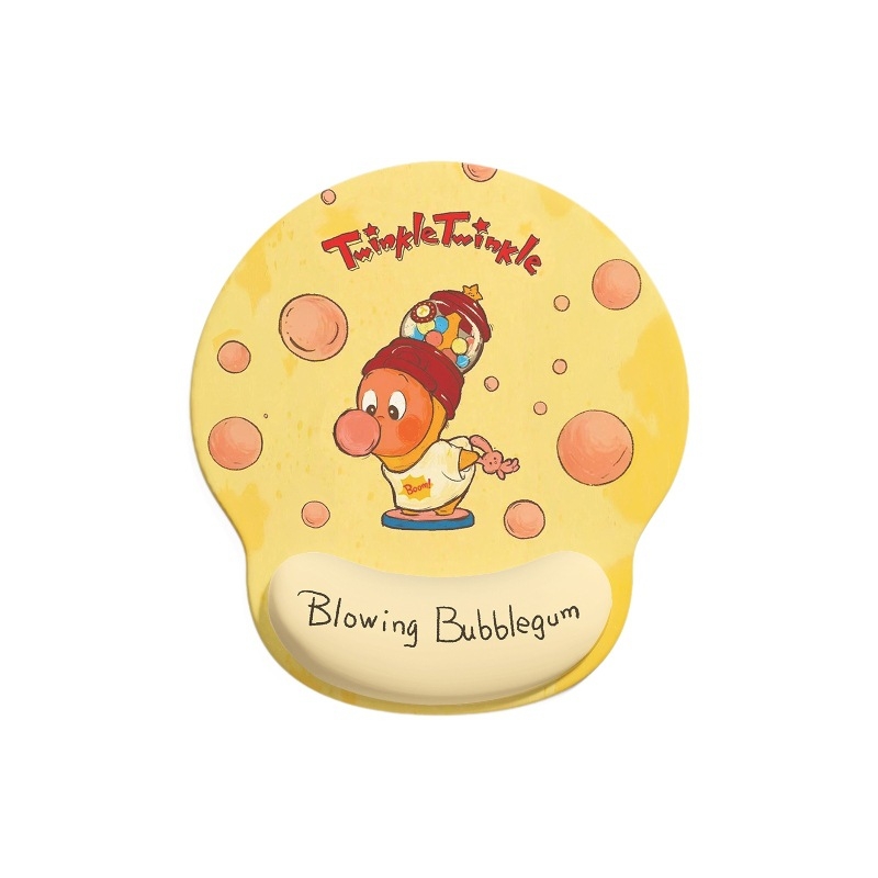 Μαξιλαράκι καρπού για ποντίκι — Καουτσούκ, ιαπωνικό μινιμαλιστικό στυλ, σχήμα καρπού, αντιολισθητικό, για γραφείο και φορητό υπολογιστή