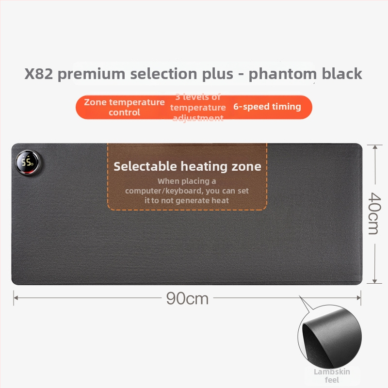 Xinke stalo šildymo kilimėlis, prisijungtas prie kištuko, 220V, 80W, elektrinis membraninis šildymas, PVC korpusas, išmanus temperatūros reguliavimas