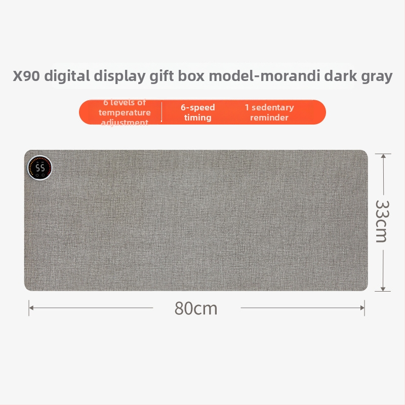 Xinke stalo šildymo kilimėlis, prisijungtas prie kištuko, 220V, 80W, elektrinis membraninis šildymas, PVC korpusas, išmanus temperatūros reguliavimas