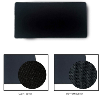 Velika crna produžena podloga za miš za igre i ured s platnenom površinom; dimenzije: 300x700 mm, 300x800 mm, 400x900 mm, 500x1000 mm, 600x1200 mm