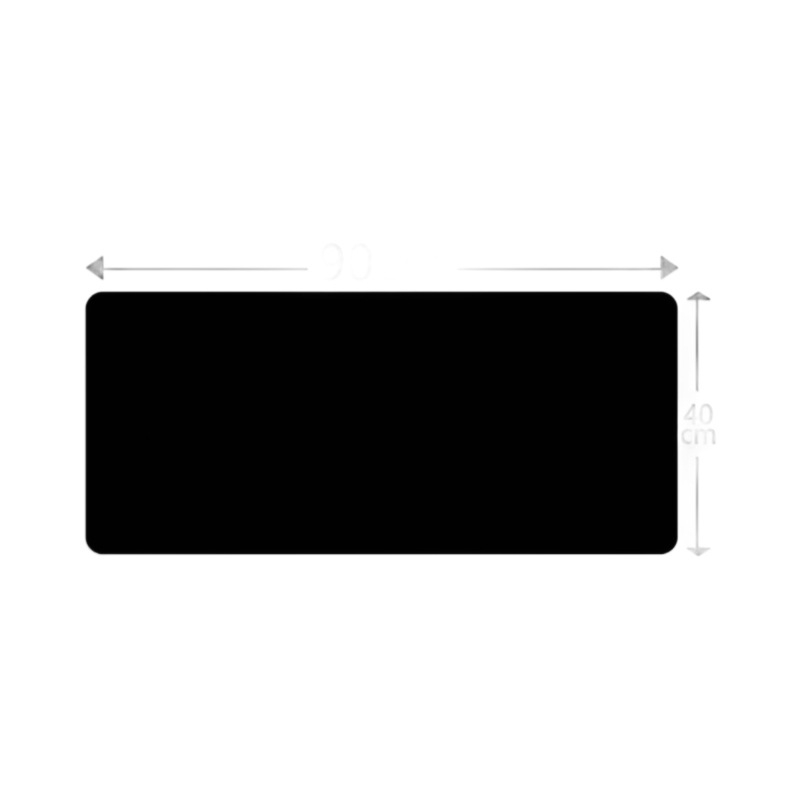 Velika crna produžena podloga za miš za igre i ured s platnenom površinom; dimenzije: 300x700 mm, 300x800 mm, 400x900 mm, 500x1000 mm, 600x1200 mm