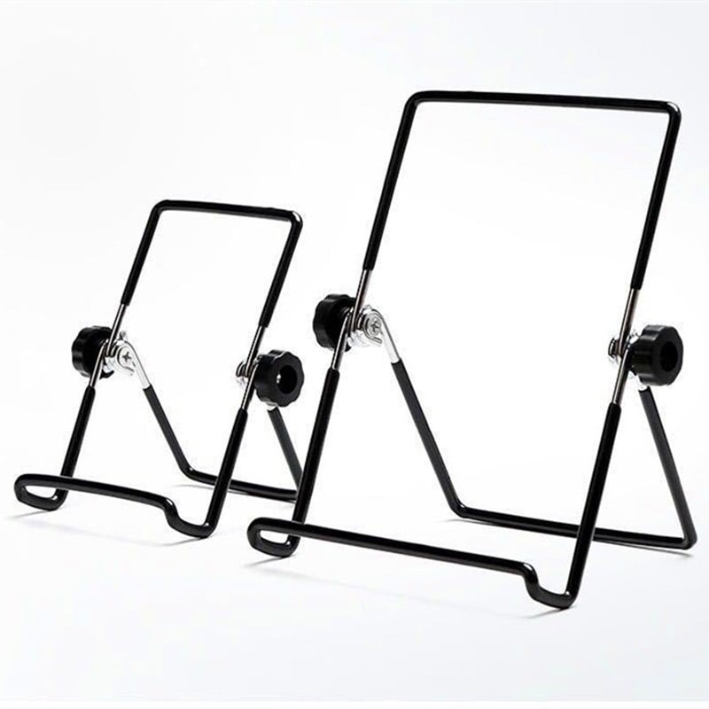 Stolni trokutasti metalni držač za iPad, mobitel i tablet; sklopivi, okretni, težina 0,12 kg