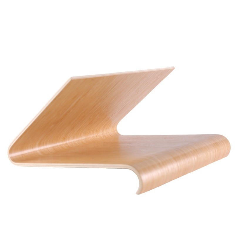 Haichuan ξύλινο επιτραπέζιο στήριγμα ταμπλέτ — καμπύλος σχεδιασμός, 350 g, επεξεργασία OEM