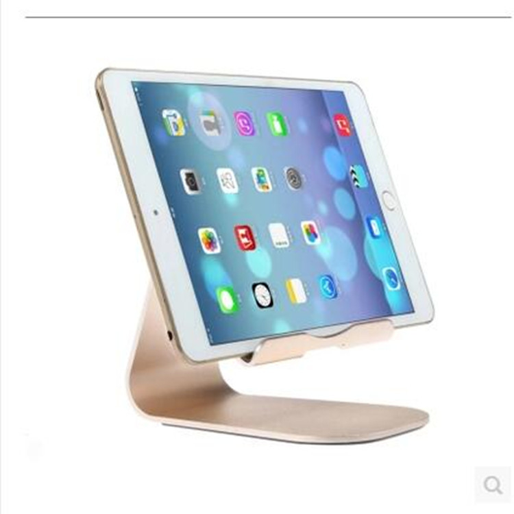 Sklopivi držač tableta od aluminijske legure, kompatibilan s iPadom, iPhoneom i Samsung uređajima — stolni stalak