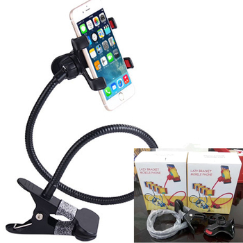 Gooseneck στήριγμα γραφείου για κινητό και tablet, περιστρεφόμενος κλιπ, OEM μεταλλικό