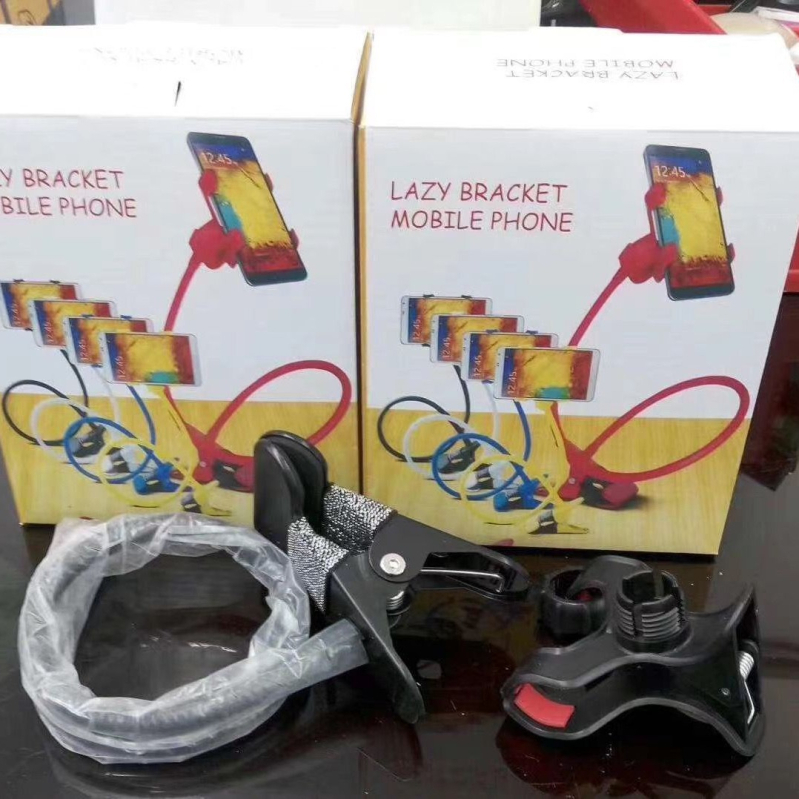 Gooseneck στήριγμα γραφείου για κινητό και tablet, περιστρεφόμενος κλιπ, OEM μεταλλικό