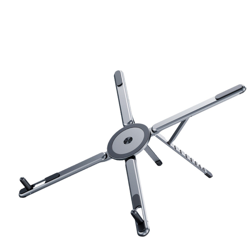 4-u-1 nosač za prijenosno računalo i tablet od aluminijske legure, sklopiv, univerzalni, model E05, 185 g