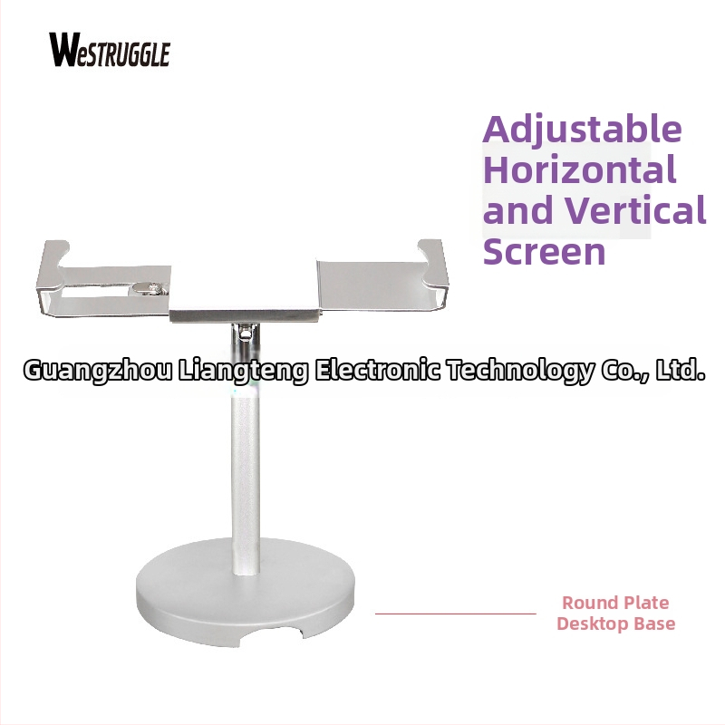 Držiak na tablet s uzamykaním – stolný nastaviteľný držiak pre iPad 2/3/4 a iPad Mini, kovová konštrukcia, 1,1 kg