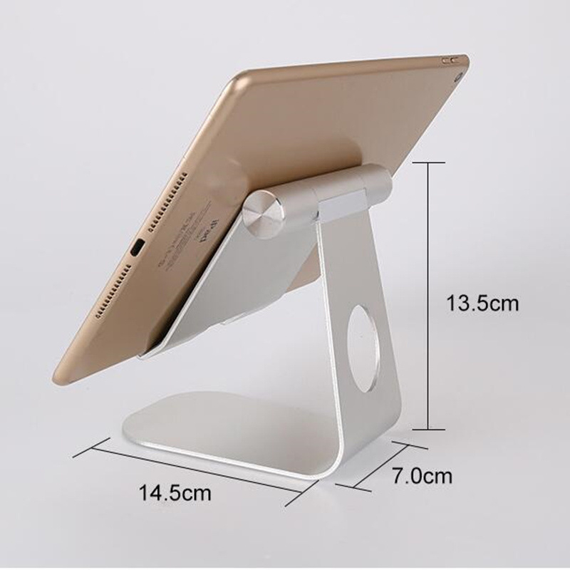 MIDILL 001 aliuminio lydinio planšetinio laikiklis – pasukamas stalinis laikiklis iPad/iPhone