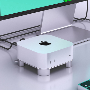 Mac Mini bază–suport din aliaj de aluminiu cu răcire și ventilație; SF43-1; compatibil cu M4/M4pro; 165 g