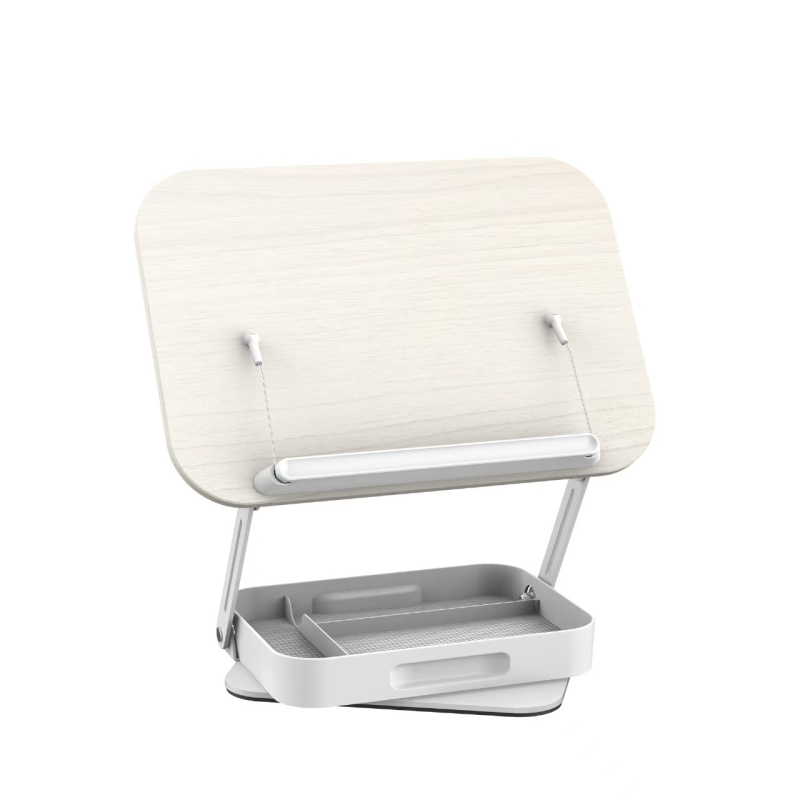Stalak za notebook/tablet/desktop, drvena konstrukcija, okretan, model R51h, duljina kabla 340 mm