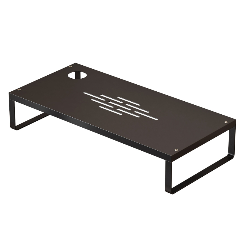 Metalni stolni držač monitora, 1-etažni, minimalistički dizajn s nosačem, bez montaže, desktop skladištenje