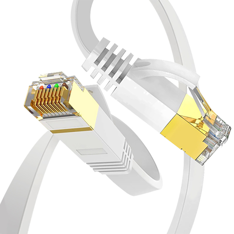 CAT6 plosnati neekranirani Ethernet patch kabel, 32 AWG OFC, RJ-45 8P8C, 1000 Mbps, unutarnja upotreba, više od 30 m