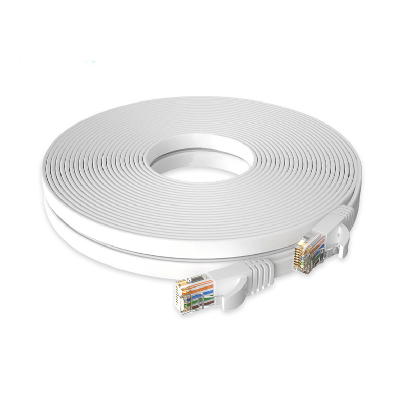 CAT6 plosnati neekranirani Ethernet patch kabel, 32 AWG OFC, RJ-45 8P8C, 1000 Mbps, unutarnja upotreba, više od 30 m