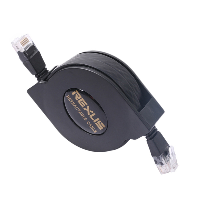 Cat6 Ethernet kabel retraktibilan, RJ-45, 1 Gbps, bakar bez kisika, uvijeni par