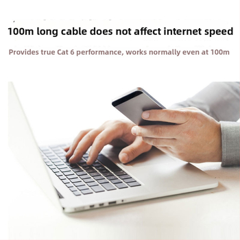 Kábel Cat6 Ethernet, krútený pár, RJ-45 konektor, 1000 Mbps, meďou potiahnutý hliník