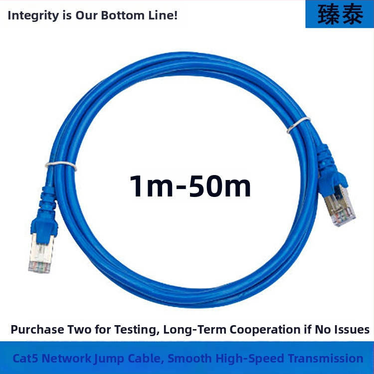 Ethernet kábel s krúteným párom, RJ45, 100 Mbps, vodič s meďou obalený hliníkom, dĺžky 1–50 m