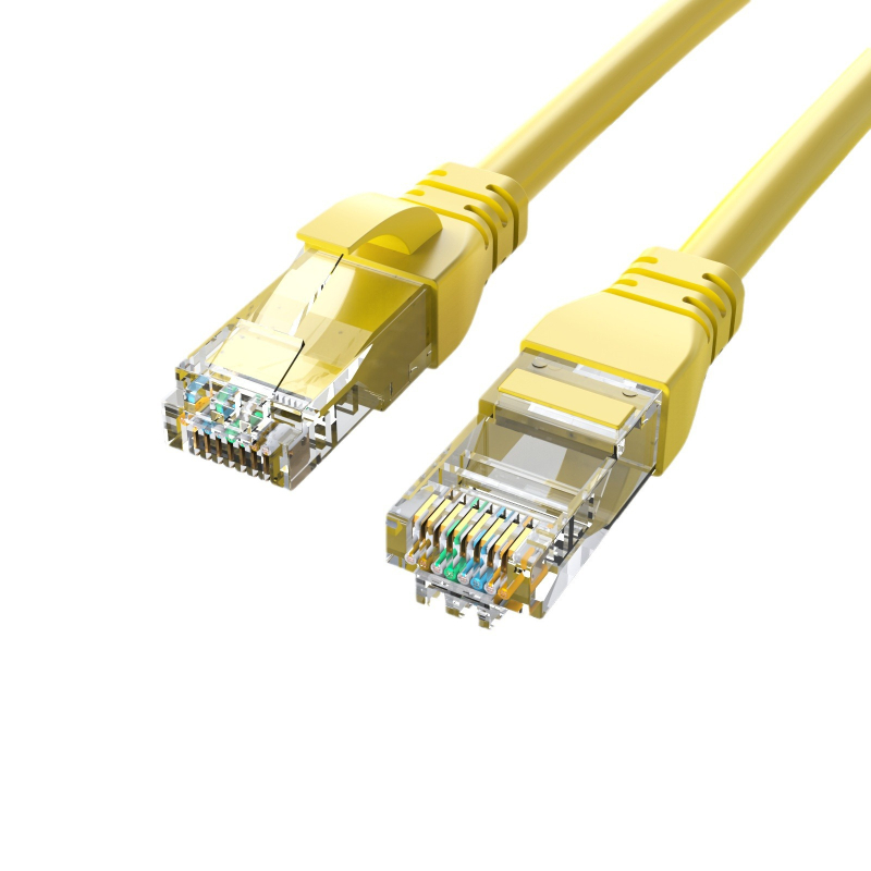 Feinier Žuti Cat5e unutarnji Ethernet kabel za kućnu upotrebu, RJ-45 konektori, duljine 10/20/30 m, spreman za upotrebu
