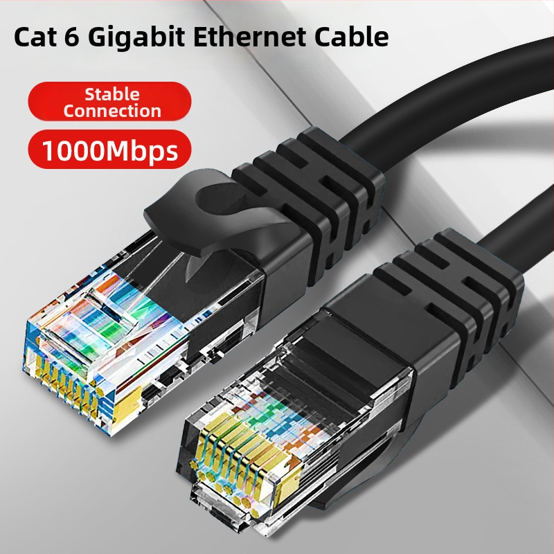 Kuxiang H02 Kategória 6e RJ-45 sieťový kábel pre počítač, meď/hliník, 1 Gbps