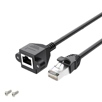 RJ45 produžni kabel kategorije 6e, Gigabitni Ethernet, čisti bakar, muško-ženski spoj