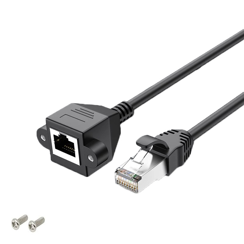 RJ45 produžni kabel kategorije 6e, Gigabitni Ethernet, čisti bakar, muško-ženski spoj