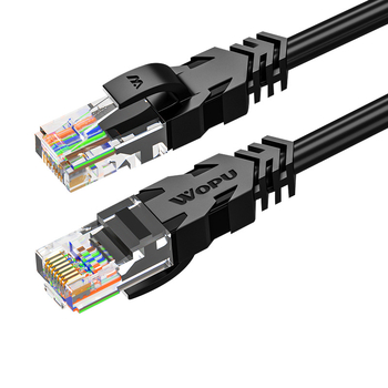 Wopp Cat6 UTP sieťový kábel, bezoxidová meď, nechráněný, RJ-45, pre počítač, switch a smerovač