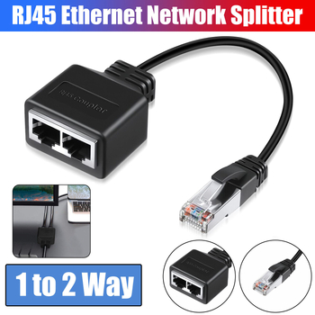 RJ45 1:2 Ethernet osztó — RJ-45 interfész, gigabites Ethernet, PVC kábel