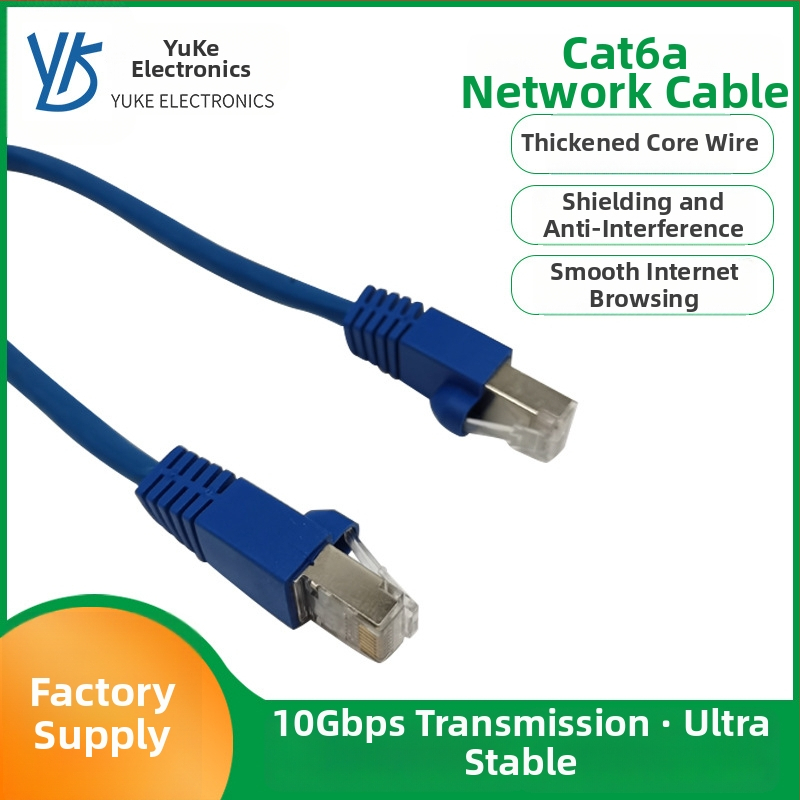 Cablu Cat6e UTP pentru rețea, RJ-45, cupru pur, până la 10 Gbps