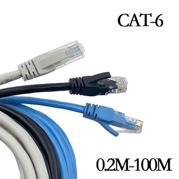 Cat6A mrežni kabel, RJ45 CAT6A konektor, 1000 Mbps, promjer vodiča 5.0 mm