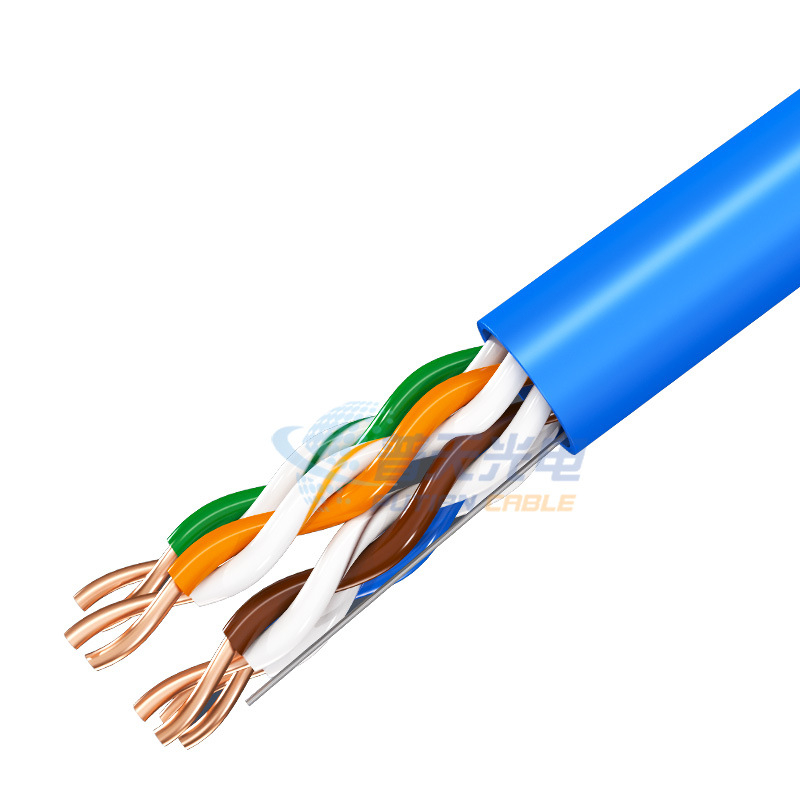 Putian Runchen Cat5e незащитен кабел с усукана двойка, за вътрешна употреба, мед без кислород