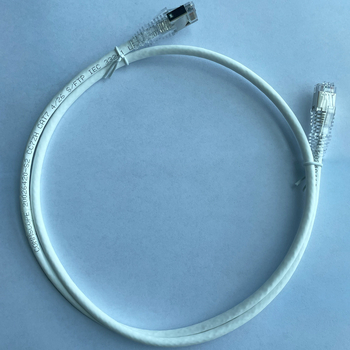 Commscope Jumper ecranat Cat 6A, Model NPC6ASZDB-WT003M, 1 Gbps, pentru switch de calculator, interval de temperatură de funcționare -20 °C până la +60 °C, temperatură de stocare -20 °C până la +60 °C, rezistență la tracțiune 90 N