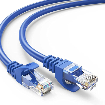 Ethernet кабел Cat5e UTP RJ45 за свързване между рутер и компютър