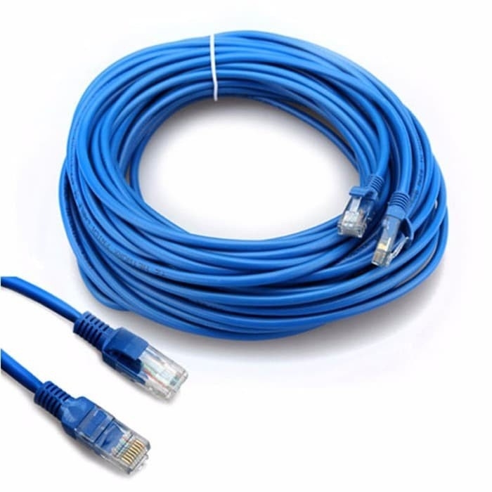 Ethernet кабел Cat5e UTP RJ45 за свързване между рутер и компютър