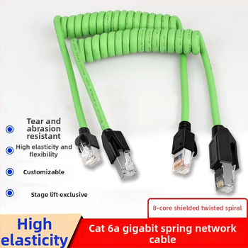 Cat6a árnyékolt sodort érpár ipari Ethernet RJ45-kábel, beltéri használat, 10 Gbps, -25–75°C