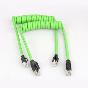 Cat6a árnyékolt sodort érpár ipari Ethernet RJ45-kábel, beltéri használat, 10 Gbps, -25–75°C
