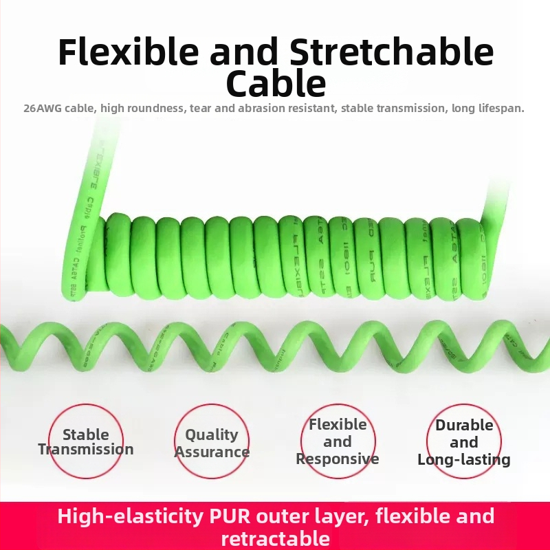 Cat6a árnyékolt sodort érpár ipari Ethernet RJ45-kábel, beltéri használat, 10 Gbps, -25–75°C