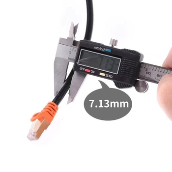 CAT8 Ethernet kabel, Kategorija 8, 10 Gbps brza mreža kabel, bakar bez kisika, dvostruko oklopljen, RJ-45 konektor