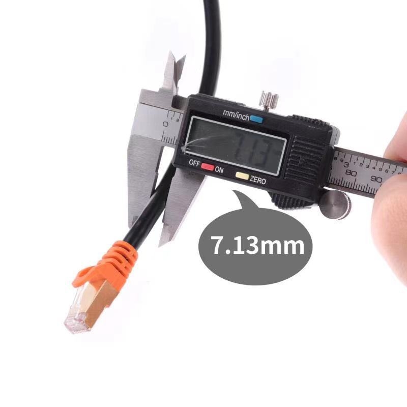 CAT8 Ethernet kabel, Kategorija 8, 10 Gbps brza mreža kabel, bakar bez kisika, dvostruko oklopljen, RJ-45 konektor