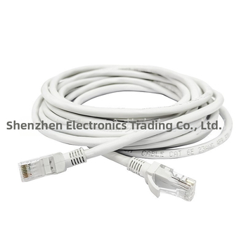 Cat6 sieťový kábel, UTP, medený vodič, RJ-45 konektory, 1000 Mbps, kábel s krútenými pármi, pre domáce a kancelárske monitorovanie