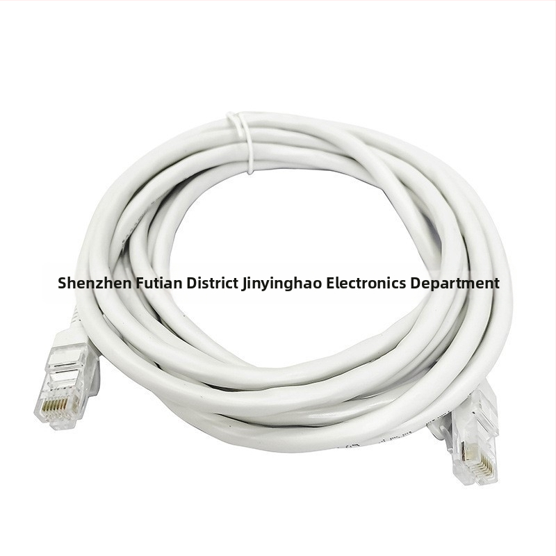 Cat6 sieťový kábel, UTP, medený vodič, RJ-45 konektory, 1000 Mbps, kábel s krútenými pármi, pre domáce a kancelárske monitorovanie