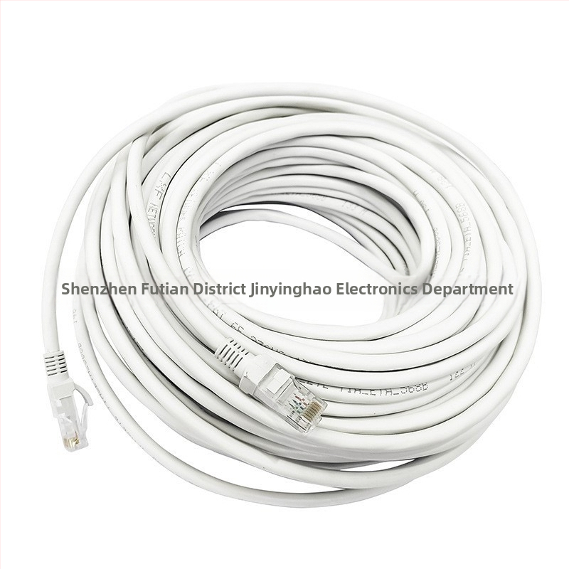 Cat6 sieťový kábel, UTP, medený vodič, RJ-45 konektory, 1000 Mbps, kábel s krútenými pármi, pre domáce a kancelárske monitorovanie