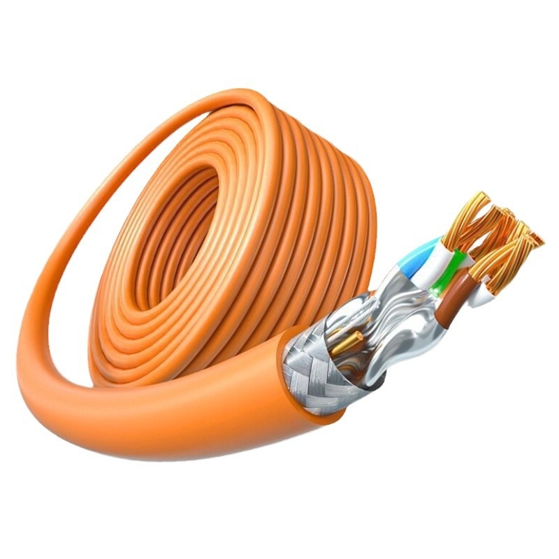 CAT8SFTP Drag Chain fleksibilan Profinet mrežni kabel, 10 000 Mbps, za računala i preklopnike, radna temperatura -20 do 70 °C, snaga na rastezanje 100 N, snaga na kompresiju 100 N