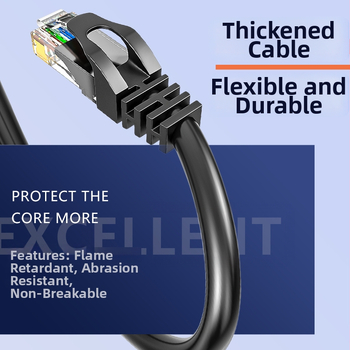 CAT6 мрежов кабел RJ45 за вътрешно ползване, пренос 10000, работна температура -10 °C до 60 °C, температура на съхранение -10 °C до 60 °C, опън 150, компресия 150